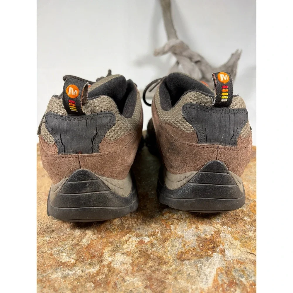 Merrell Moab Waterproof Hiking Shoes Mens 13 Espresso Brown J39723 Vibram Low